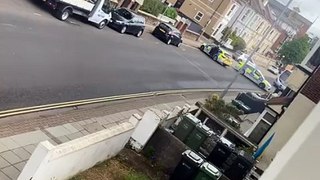 Emergency incident in Southsea's Victoria Road North with police present
