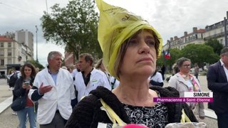 350 pharmaciens manifestent à Saint-Etienne