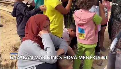 Már ideiglenes menedékükről is menekülniük kell a gázai palesztinoknak