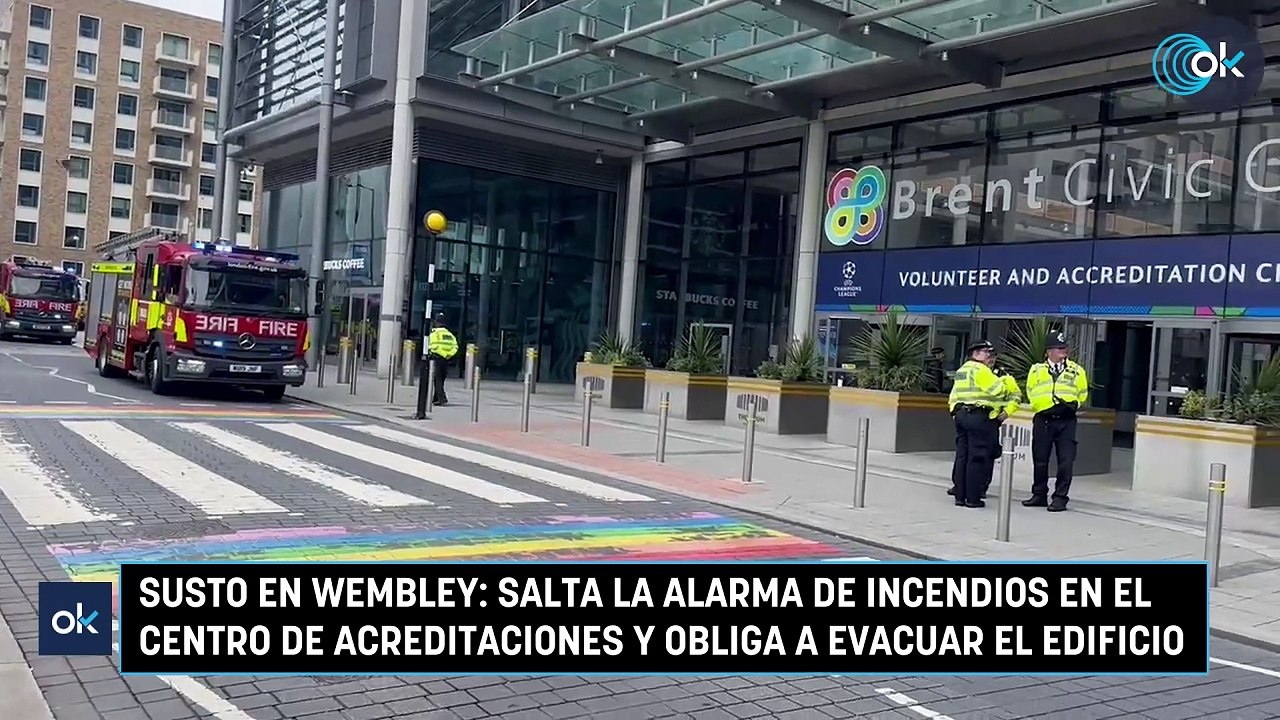 Susto en Wembley: salta la alarma de incendios en el centro de acreditaciones y obliga a evacuar el edificio