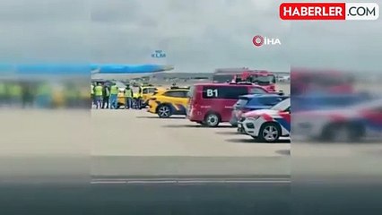 Havalimanında korkunç ölüm! Uçağın motoruna kapılan kişi feci şekilde can verdi