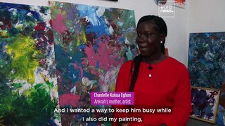 Painting prodigy: Ghanaian toddler becomes world's youngest male artist