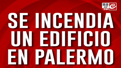 Se incendia un edificio en Palermo: evacúan a todos los vecinos