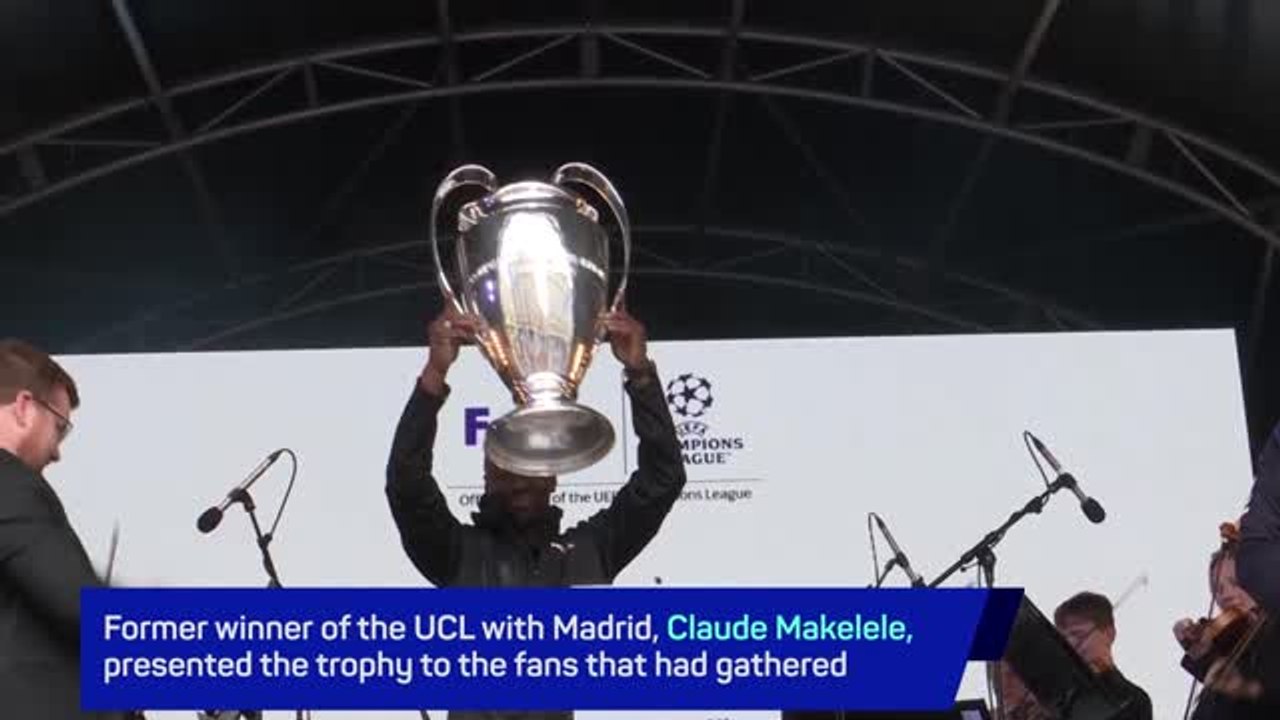 Champions League trophy arrives in London ahead of Wembley showdown