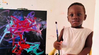 Meet the pint-size Picasso who picked up a brush at just six months old