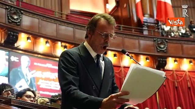 Alessandro Preziosi legge discorso Matteotti alla Camera, la standing ovation in Aula