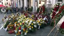 Piazza della Loggia, applausi per il presidente Mattarella a Brescia