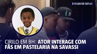 CIRILO EM BH: ATOR JEAN PAULO CAMPOS INTERAGE COM FÃS EM PASTELARIA NA SAVASSI