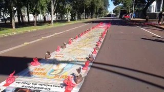 Corpus Christi: fiéis de Cascavel mantêm tradição da montagem dos tapetes