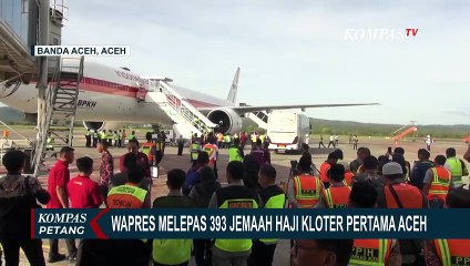 Ingatkan soal Kesehatan, Ini Pesan Ma'ruf Amin saat Melepas 393 Jemaah Haji Kloter Pertama dari Aceh