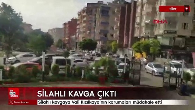Siirt'te silahlı çatışma! Vali olayların ortasında kaldı