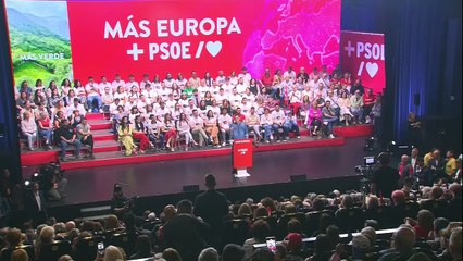 Sánchez pide apoyo al PSOE en Europa para que retroceda la "coalicion reacionaria" PP-Vox