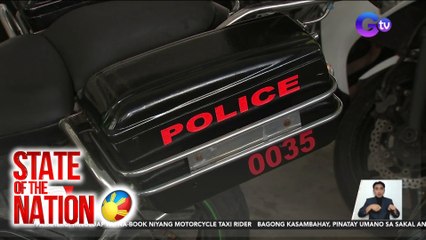 Dalawang MMDA rider na escort ni Sen. Tolentino, sinita ng PNP-HPG dahil sa paggamit ng police sticker | SONA