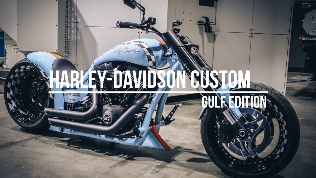 Harley-Davidson DRAGSTER Custom: GULF EDITION * A&T Design