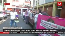 Protestan padres de familia por caso de abuso sexual en secundaria en Santa María la Ribera