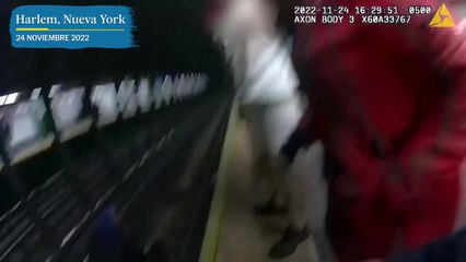 Dramático rescate en el metro de Nueva York