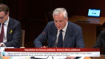 100% Sénat - Déficit public : Bruno Le Maire auditionné