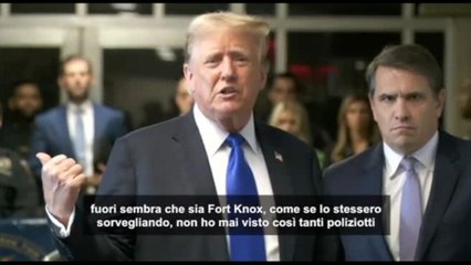 Trump: giorno triste per l'America, il processo è una vergogna