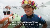 French Olympic surfer Fierro rides the waves to victory in Tahiti