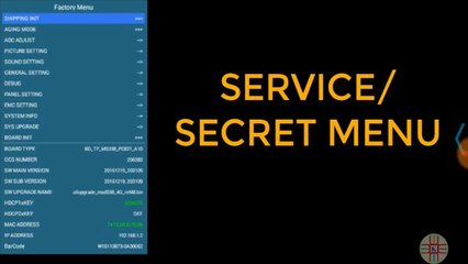 Wisdome Share Smart Cloud LED TV Service Menu Factory Setting