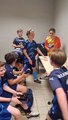 Les U13B fêtent leur victoire samedi 25 mai 2024