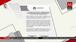 PRI y 'Alito' Moreno emiten comunicado sobre los hechos ocurridos en Coyuca, Guerrero