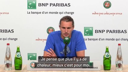 Roland-Garros - Zverev content de la victoire et souhaite plus de... soleil !