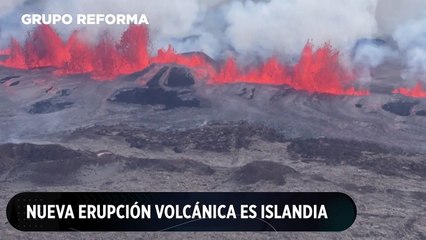 Nueva erupción volcánica es Islandia