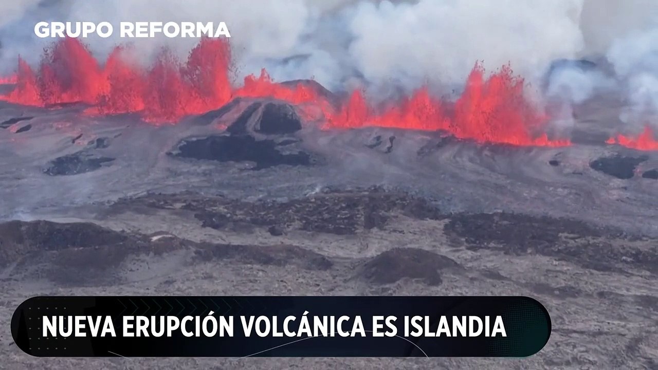 Nueva erupción volcánica es Islandia