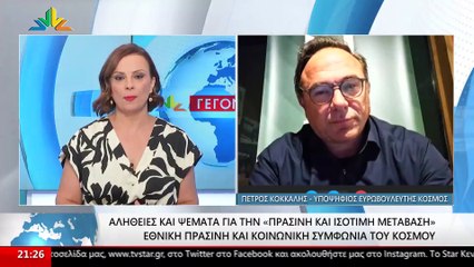 Ο Υποψήφιος Ευρωβουλευτής, Πέτρος Κόκκαλης στο STAR