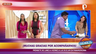 Christian Domínguez le da de probar pastel de papa a Paola Moreno: ¿Cuál fue la reacción de la conductora de 24 Horas?