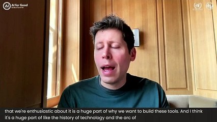 Sam Altman en la Cumbre Global de la IA al Servicio del Bien en Ginebra