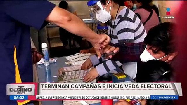 Elecciones 2024: Terminan las campañas e inicia la veda electoral