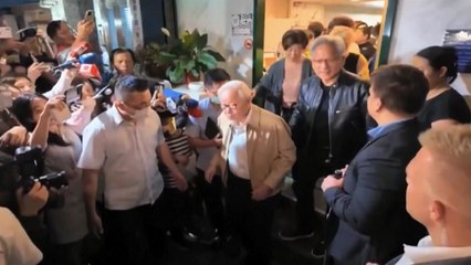 엔비디아 CEO, TSMC 창업주와 함께 야시장 등장...4일 신임 총통 만날 듯 / YTN