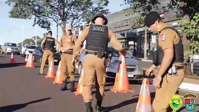 25º BPM realiza Operação de Trânsito na Avenida Paraná; 50 veículos foram abordados