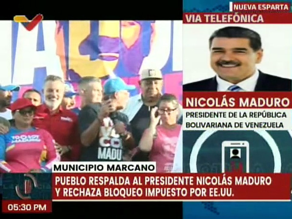 Pdte. Nicolás Maduro envía saludo fraterno y revolucionario al pueblo del estado Nueva Esparta