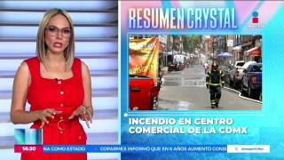 Se registra incendio en centro comercial de la alcaldía Cuauhtémoc