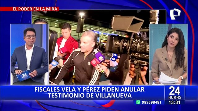 Caso Lava Jato: Rafael Vela y José Domingo Pérez piden anular declaraciones de Jaime Villanueva