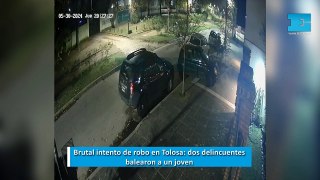 Brutal intento de robo en Tolosa: dos delincuentes balearon a un joven