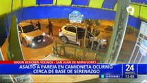 ¡Con disparos al aire! Asaltan a pareja a pocos metros de caseta de serenazgo en SJM