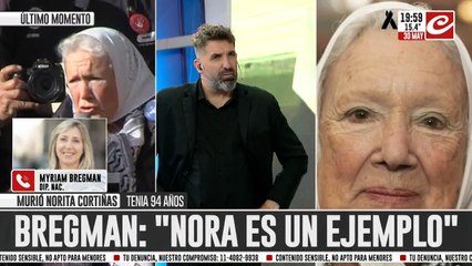 Myriam Bregman: "Nora es un ejemplo"