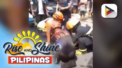 Commercial-residential building sa Brgy. Bagong Pagasa, Q.C., nasunog; 4 na na-trap, nasagip