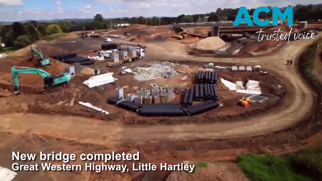 Works on bridge at Little Hartley