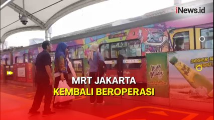 Pagi Ini MRT Jakarta Kembali Beroperasi setelah Insiden Crane Jatuh ke Rel