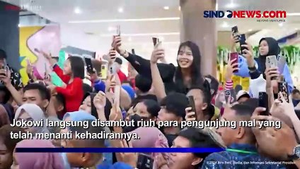 Jokowi Berkunjung ke Mall di Lubuklinggau, Warga Rela Berdesakkan untuk Foto Bersama