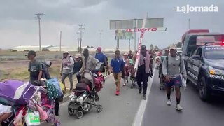 Caravana migrante se dirige a la Basílica de Guadalupe
