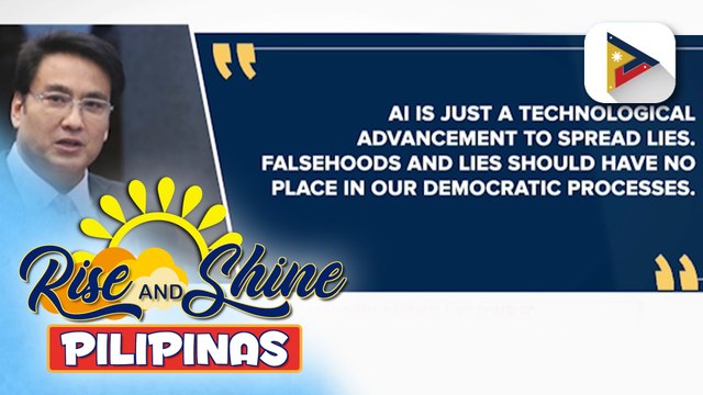 Sen. Revilla Jr., suportado ang panukala ng COMELEC na ipagbawal ang paggamit ng A.I. sa panahon ng kampanya