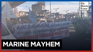 Fisherfolk march against reclamation, China activities in WPS