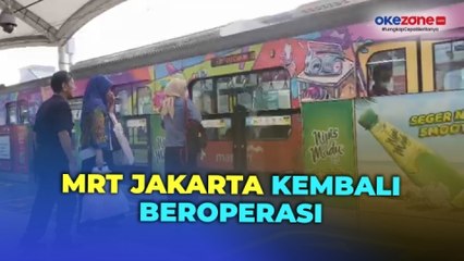 Suasana Stasiun MRT Blok M Pagi Ini setelah Insiden Crane Jatuh ke Rel