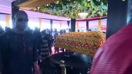 Cérémonie traditionnelle d'hommage à Henri Konan Bédié